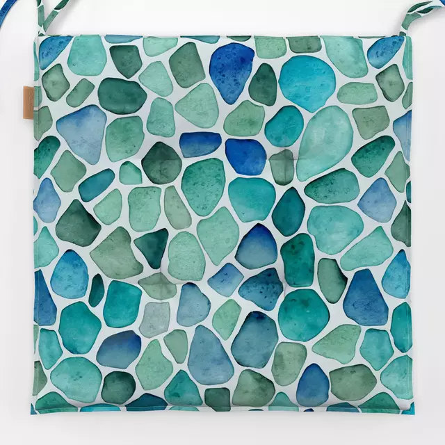 Sitzkissen Sea Glass green blue