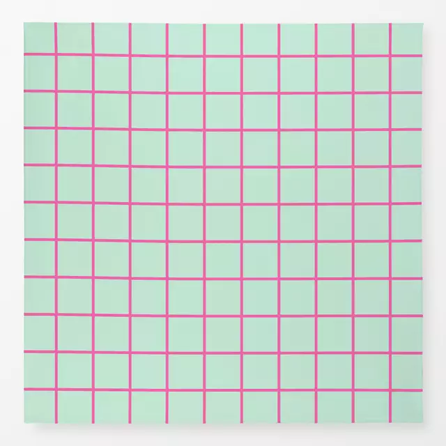 Tischdecke Pink & Mint Grid