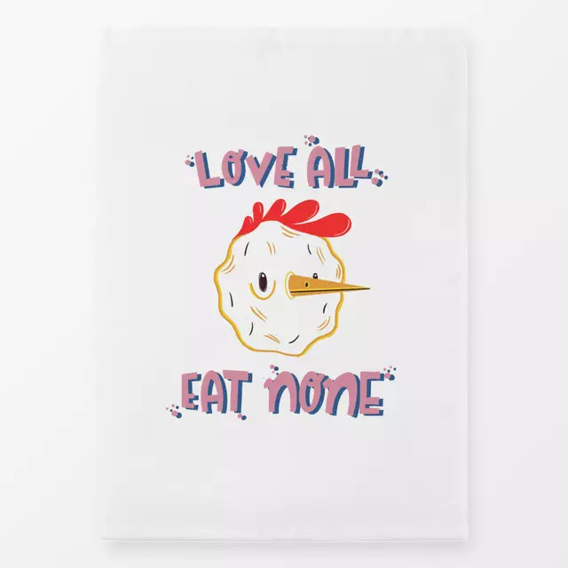 Geschirrtuch Love All Eat None