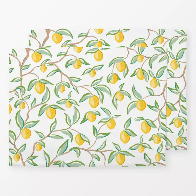 Tischset lemon branches