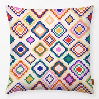 Kissen Cool Boho Mosaic creme