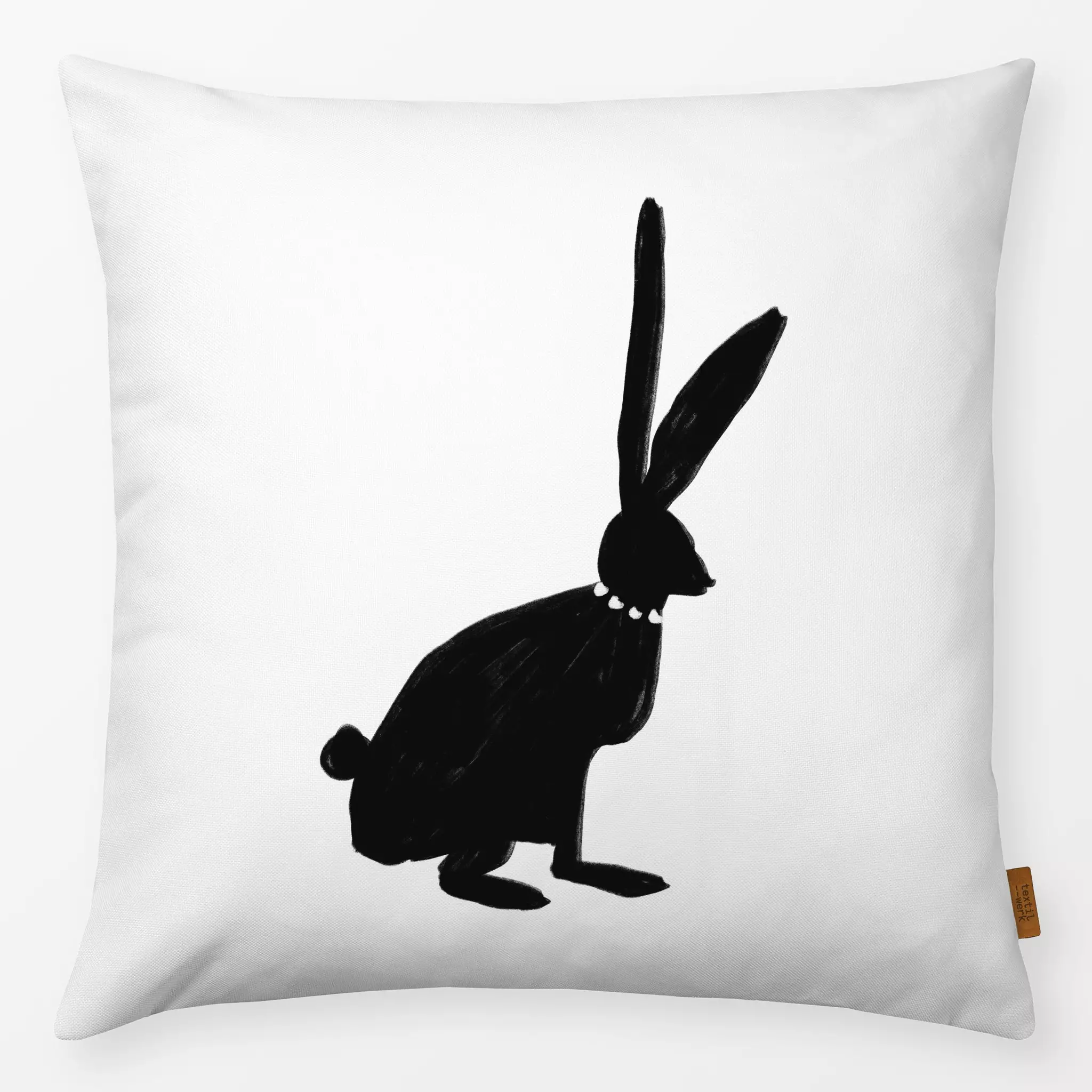 Kissen Osterhase mit Kette Weiß Osterhase mit Kette Weiß