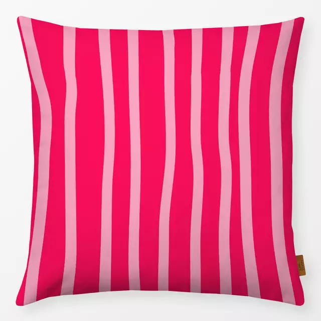 Kissen Pink Stripes Vertical