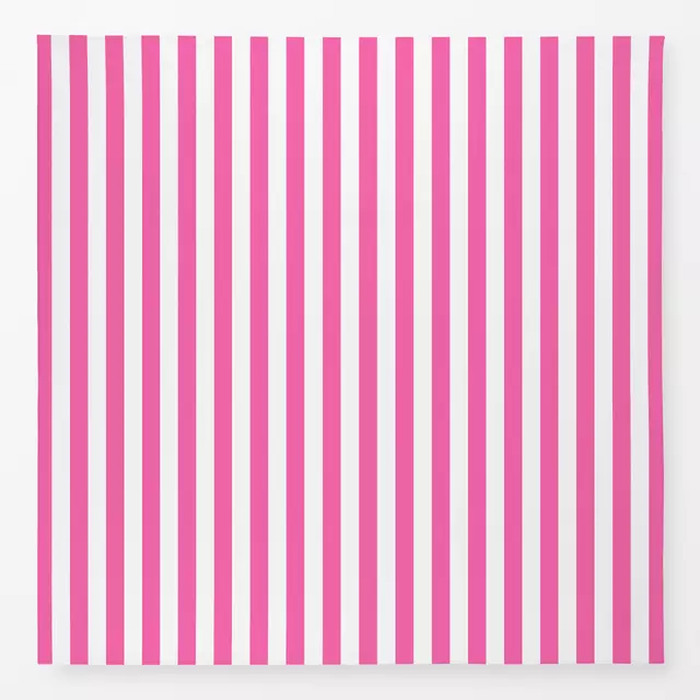 Tischdecke Streifen pink weiß