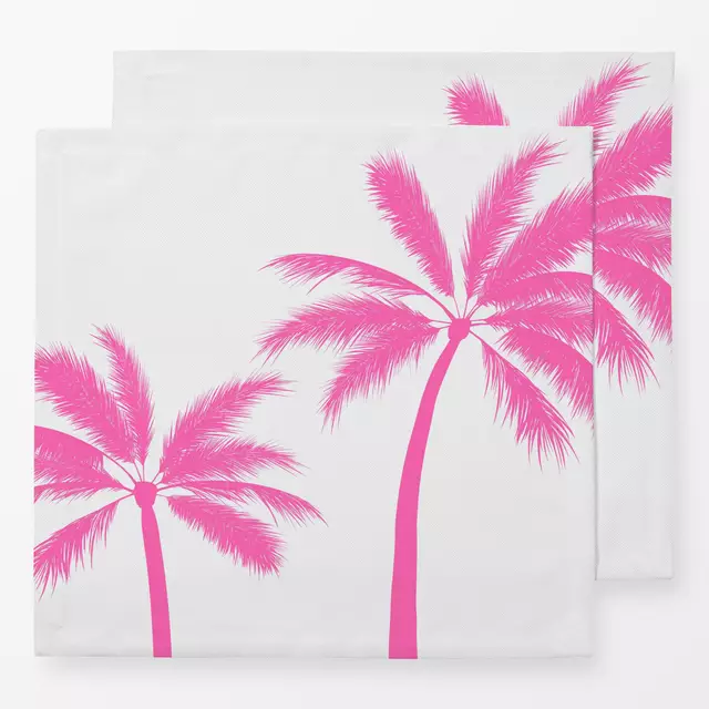 Servietten Tropical Palms hot pink