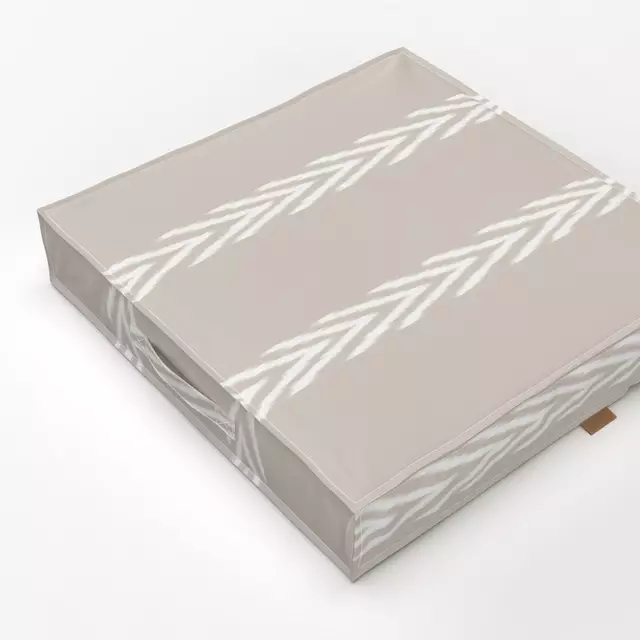 Bodenkissen Stripes Ikat beige