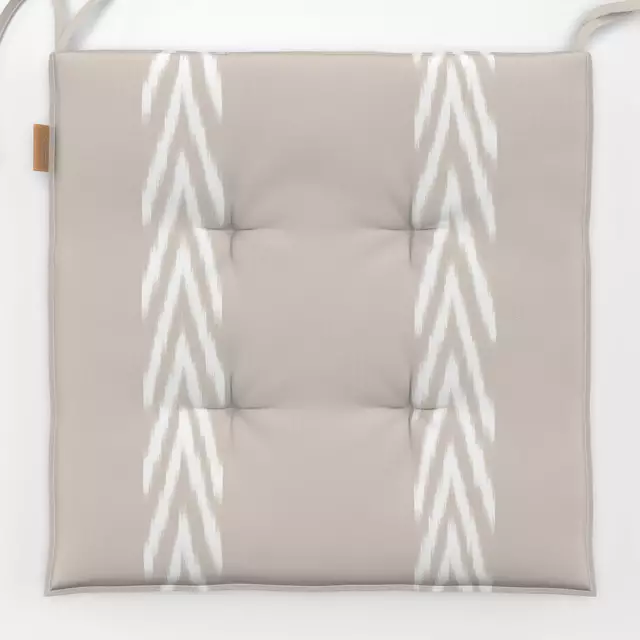 Sitzkissen Stripes Ikat beige