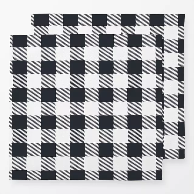 Servietten Buffalo Check Black & White