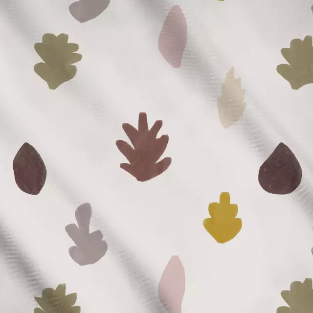 Meterware Herbst Blätter bunt