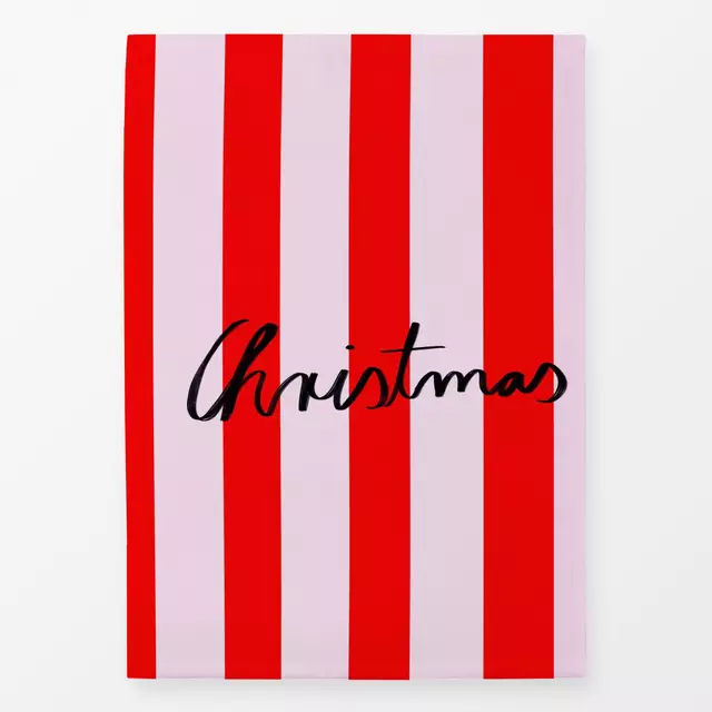 Geschirrtuch Red Christmas Stripes