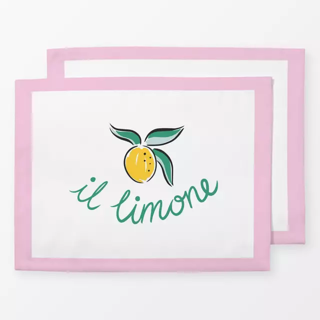 Tischset il limone - pink