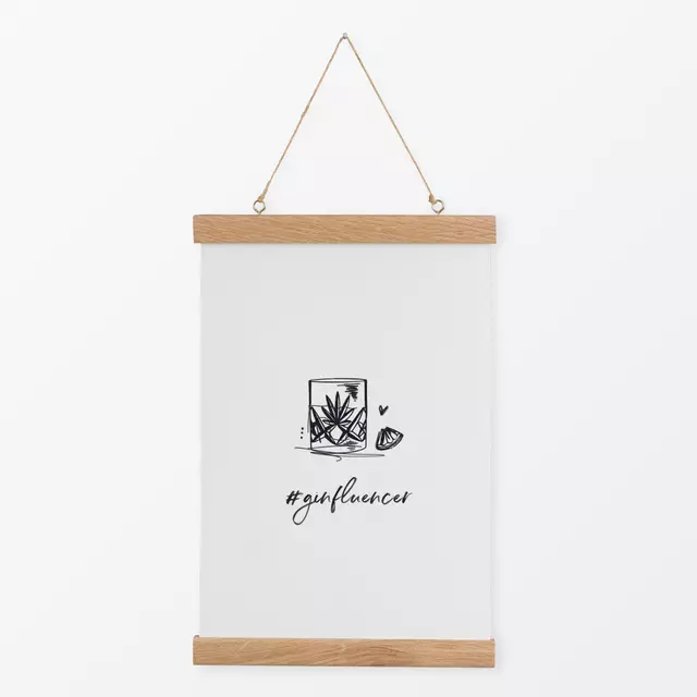 Textilposter Ginfluencer