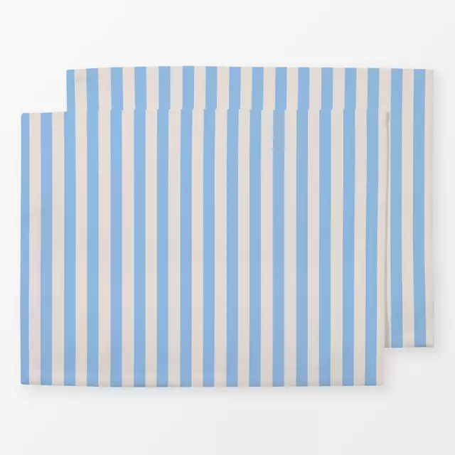 Tischset Stripes Babyblau