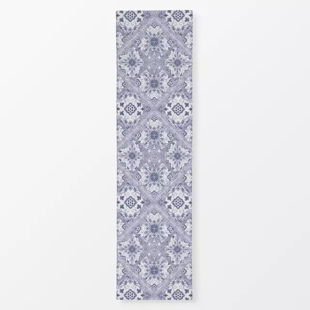 Tischläufer Delfter Blaue Blumenfliesen