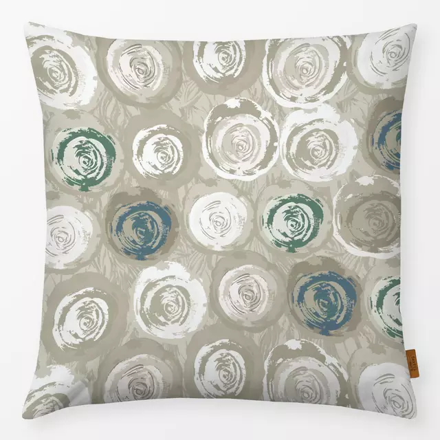 Kissen Abstrakte Rosen Beige