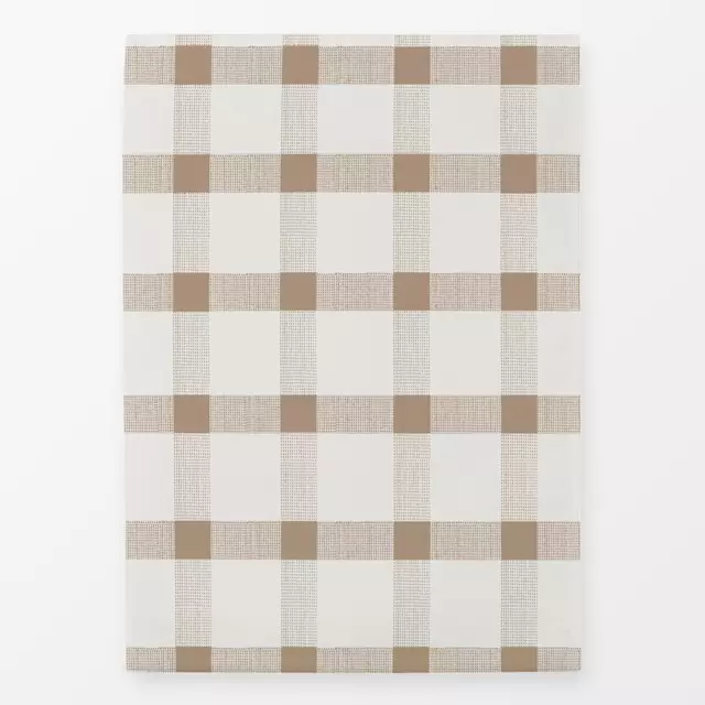 Geschirrtuch Karo beige