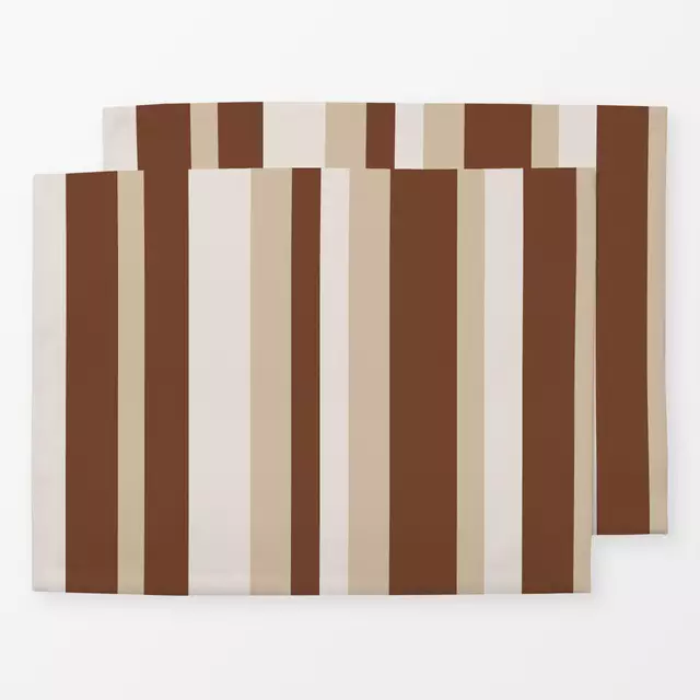 Tischset Retro Stripes Brown