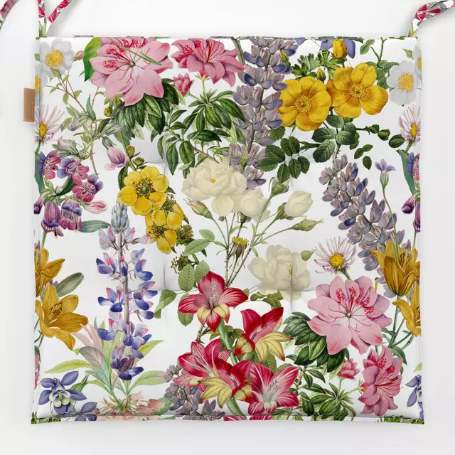 Sitzkissen Vintage Frühlingsblumen