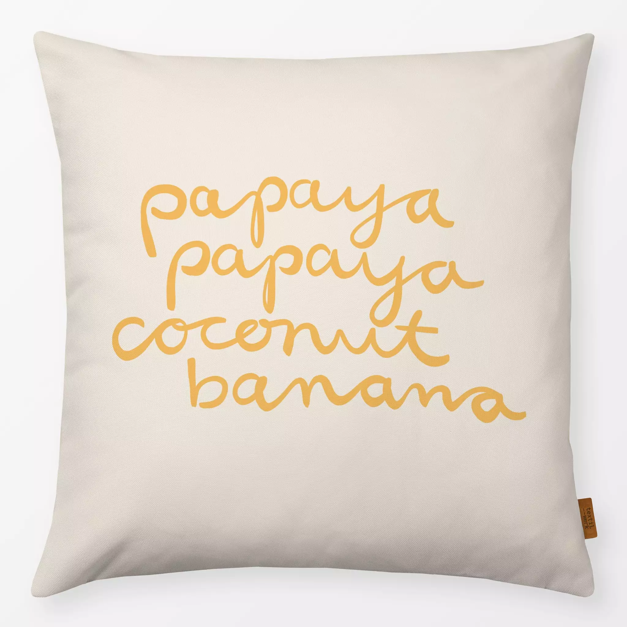Kissen Kissen Papaya Coconut Banana Gelb
