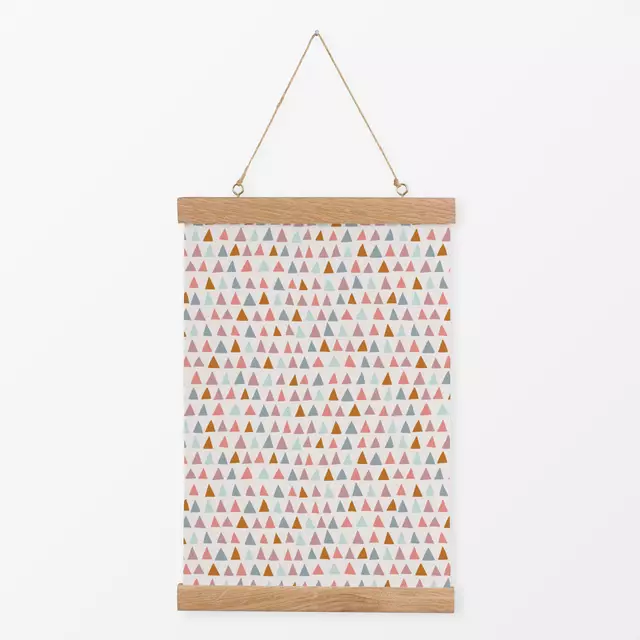 Textilposter Triangles Bright Boho