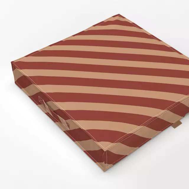 Bodenkissen Candy Stripes Red