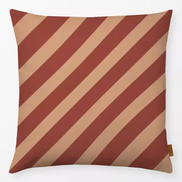 Kissen Candy Stripes Red