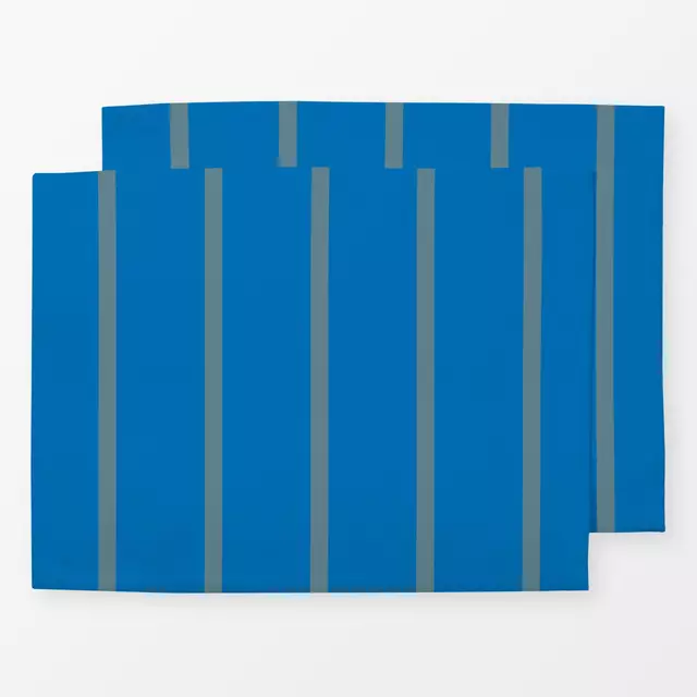 Tischset Blue Large Stripes