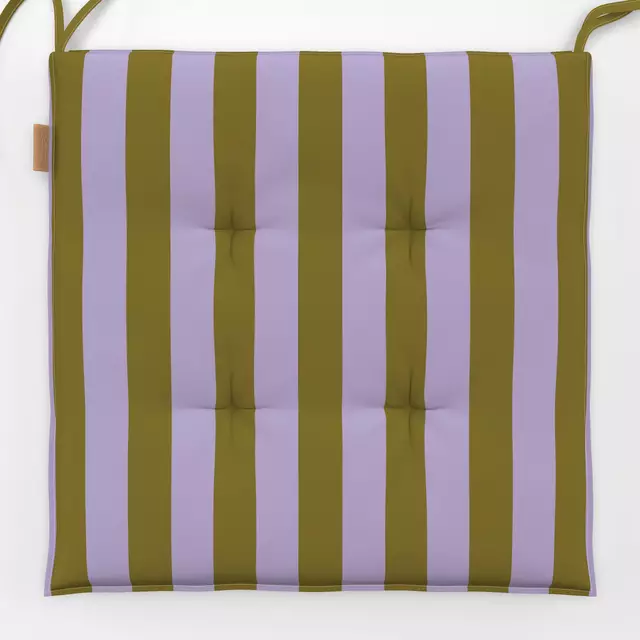 Sitzkissen Stripes Coco | oliv lavendel