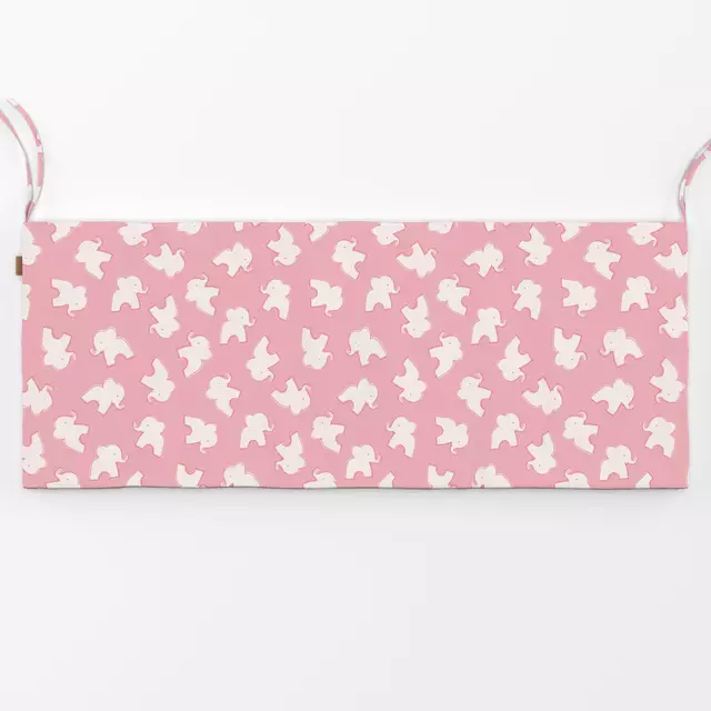 Bankauflage Funky Elephants pink