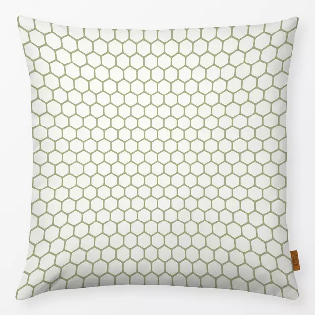 Kissen Honeycomb grün