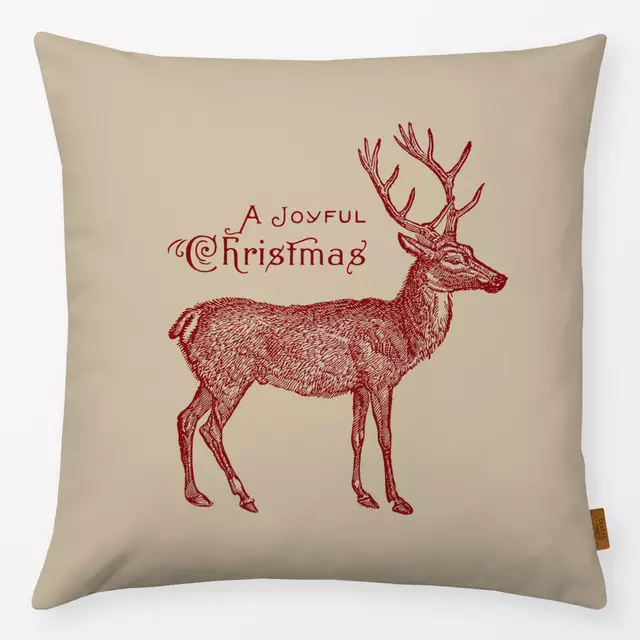 Kissen A Joyful Christmas sand