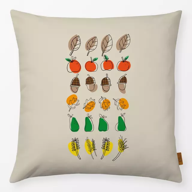 Kissen Herbstmuster bunt