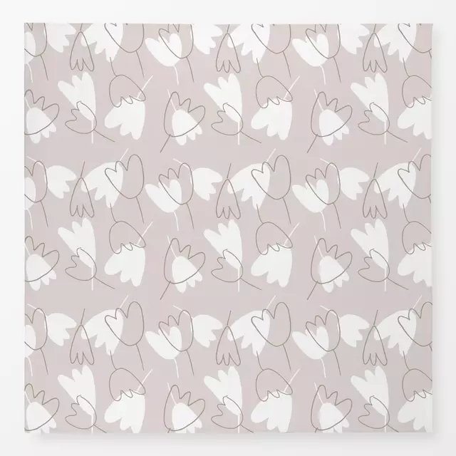 Tischdecke Tulpen Beige