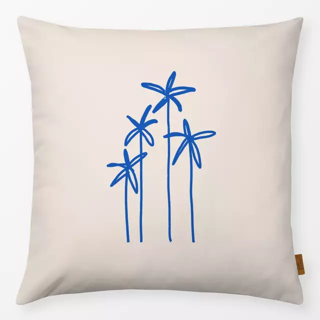 Kissen Blue Palms