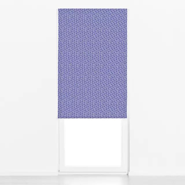 Raffrollo Abstract Leaf Dark Beri