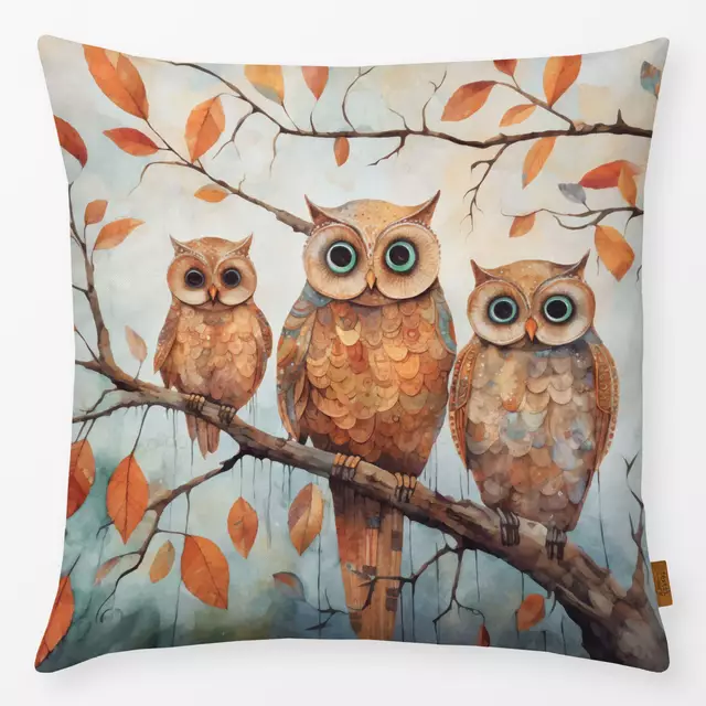 Kissen Autumn Owls
