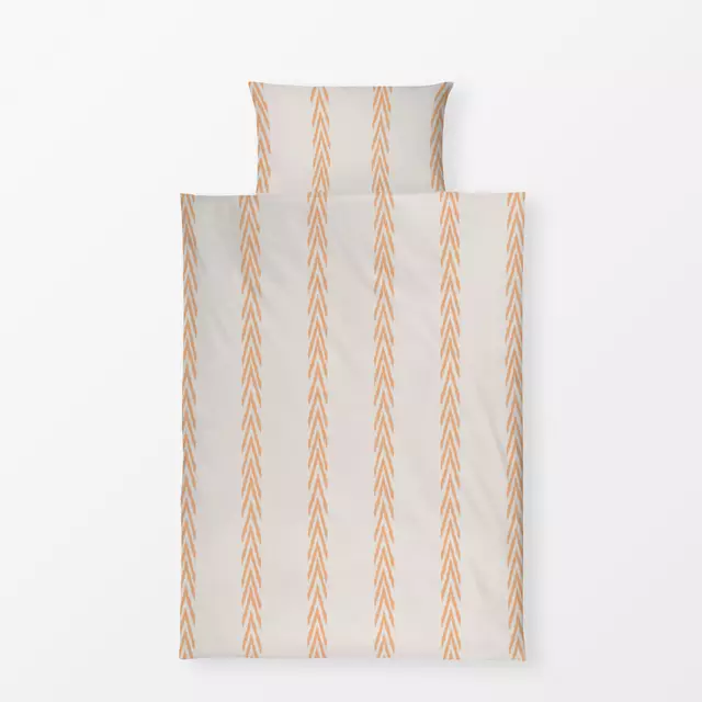 Bettwäsche Stripes Ikat Orange