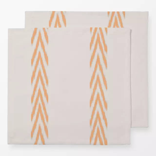Servietten Stripes Ikat Orange