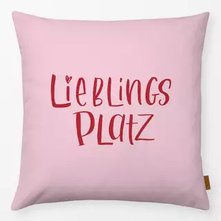 Kissen Lieblingsplatz pink