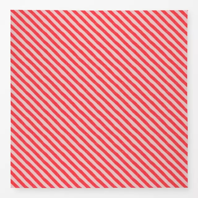 Tischdecke Streifen Brush Diagonal rot