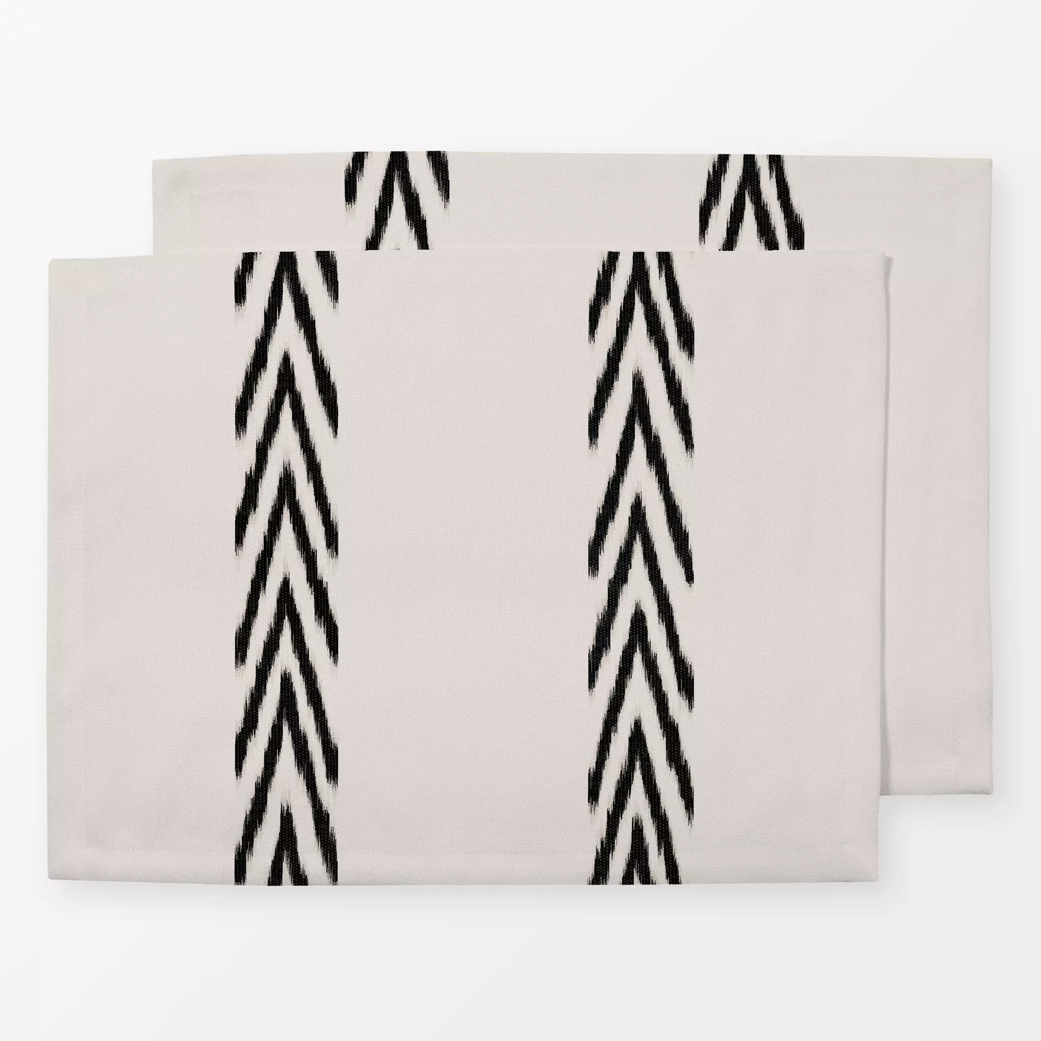 Tischset Stripes Ikat Black Stripes Ikat Black