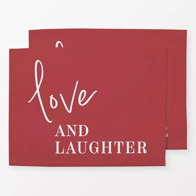 Tischset Love and Laughter