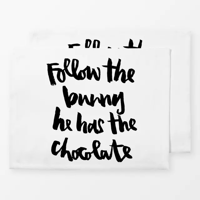 Tischset Follow the bunny
