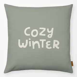 Kissen Cozy Winter grün
