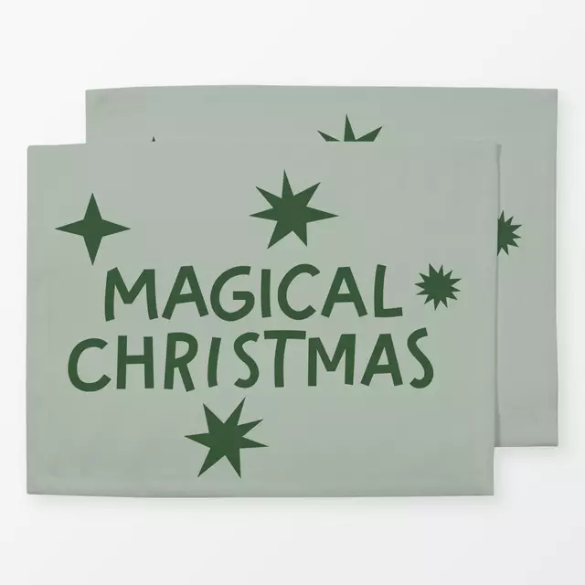 Tischset Magical Christmas Green