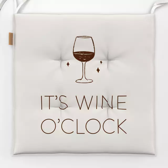 Sitzkissen It's Wine O'clock