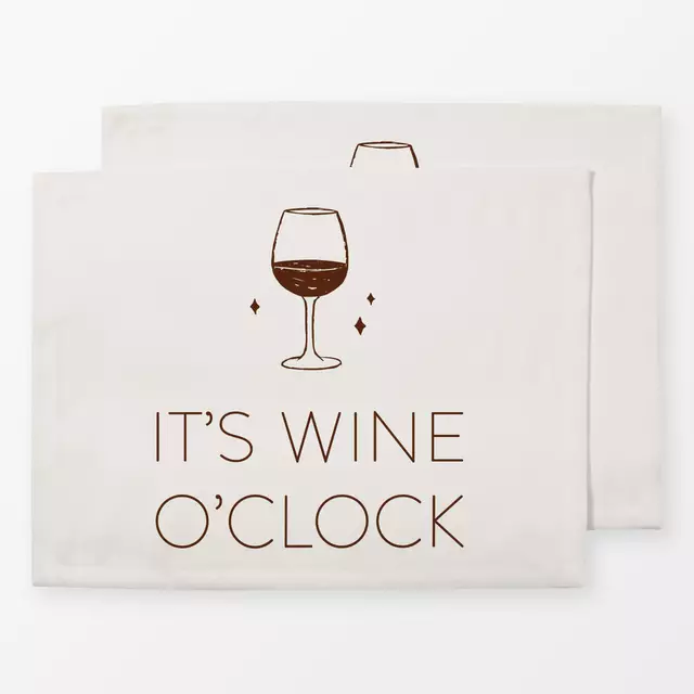 Tischset It's Wine O'clock