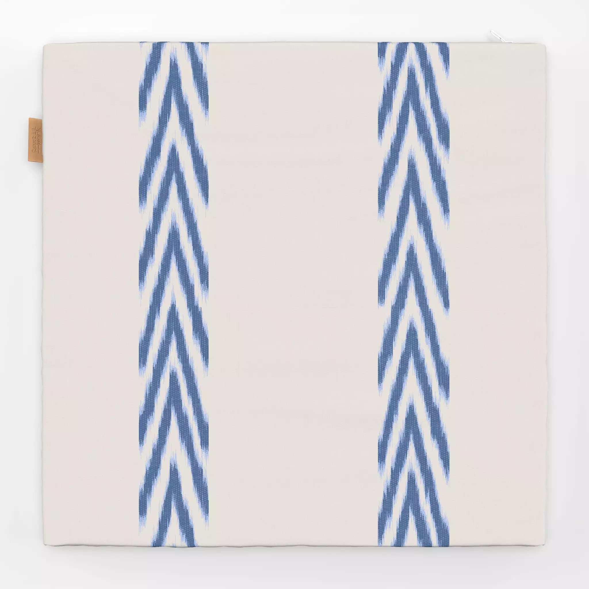 Sitzkissen Stripes Ikat Blue Stripes Ikat Blue