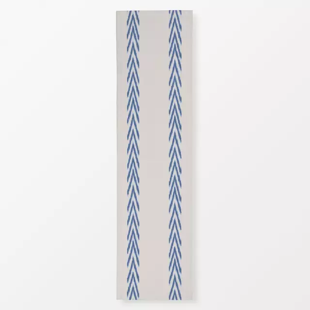 Tischläufer Stripes Ikat Blue