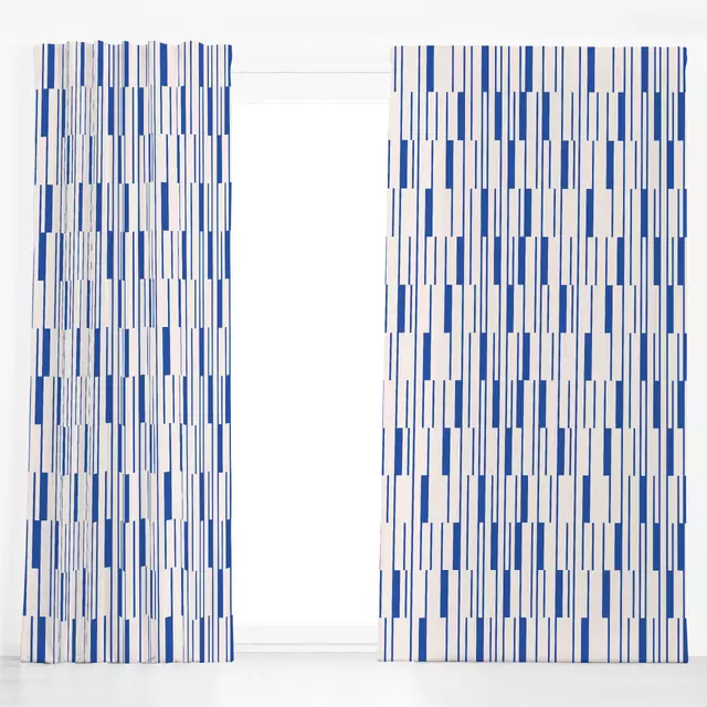 Dekovorhang Lines & Stripes | blau